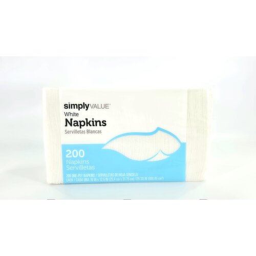 SIMPLY VALUE NAPKINS 200 CNT